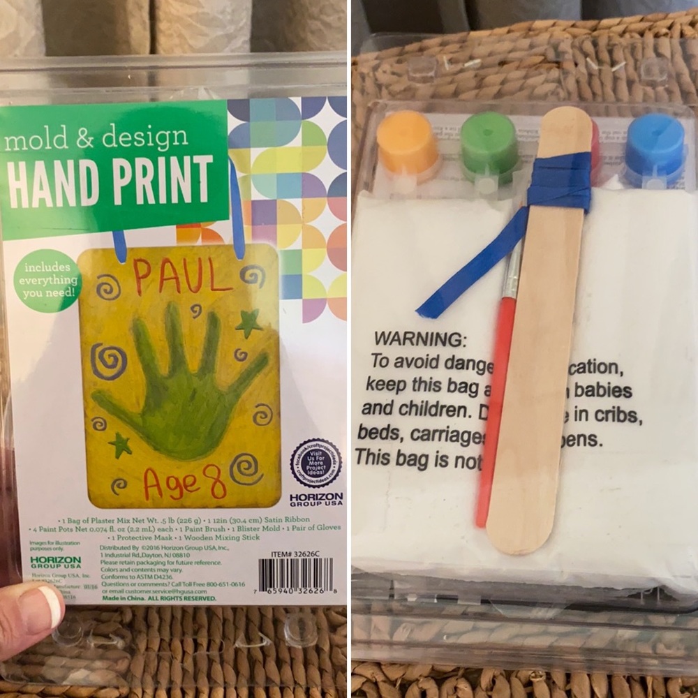 Horizon Design Handprint Clay Plaster Mold Kit